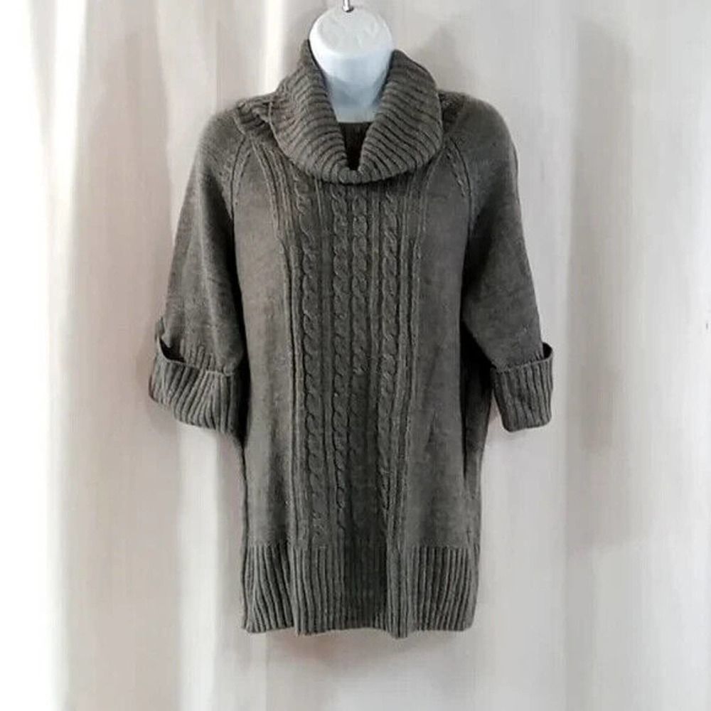 Ashley Blue sweater women's size large gray *